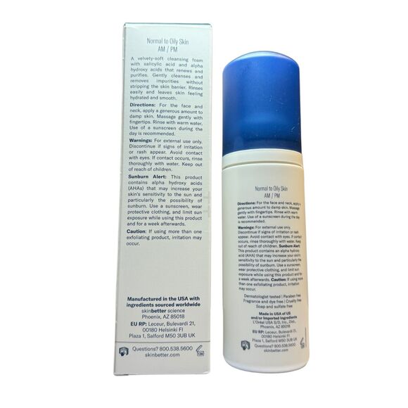 SKINBETTER Refining Foam Cleanser 5 oz 148 ML BRAND NIB Fresh - Picture 5 of 5